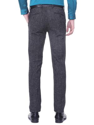 grey polyester blend flat front formal trouser - 15727750 - Standard Image - 2