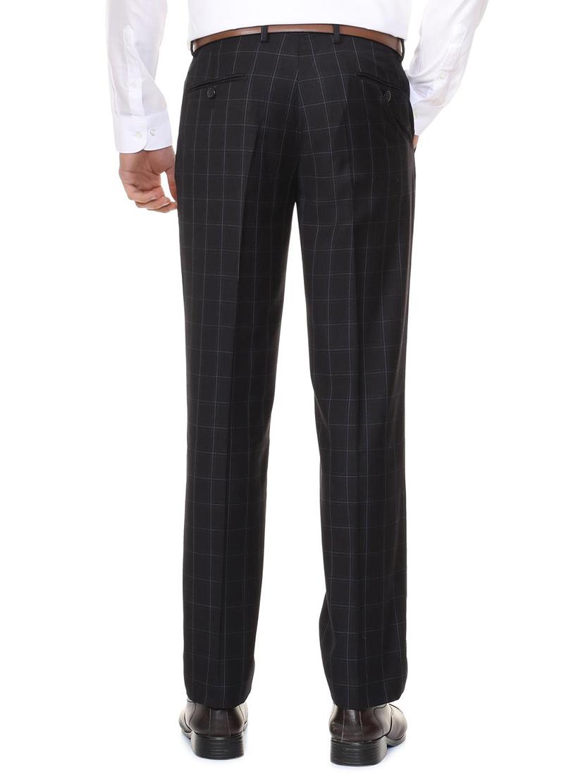 black terry rayon flat front formal trouser - 15727794 - Zoom Image - 2