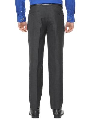 grey polyester blend pleated formal trouser - 15727795 - Standard Image - 2