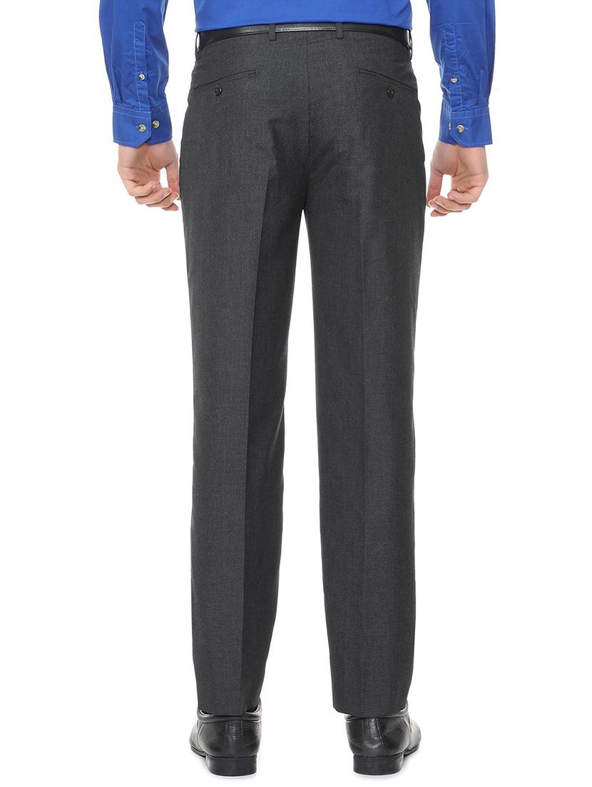 grey polyester blend pleated formal trouser - 15727795 - Zoom Image - 2