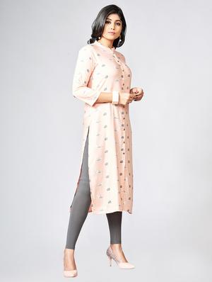 Printed straight kurta - 15727822 - Standard Image - 2