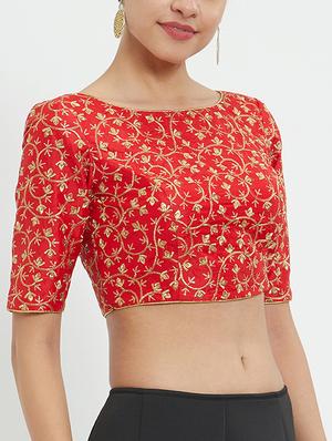 Gold embroidered blouse - 15727852 - Standard Image - 2