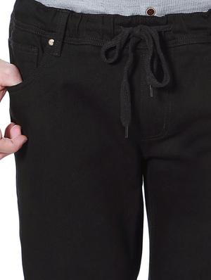 black cotton joggers - 15728232 - Standard Image - 5