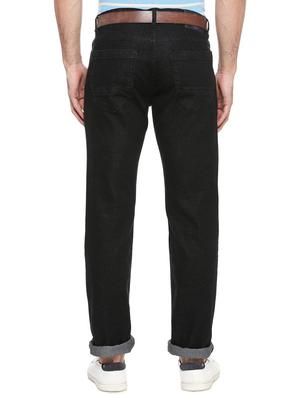 black cotton blend plain jeans - 15728248 - Standard Image - 2