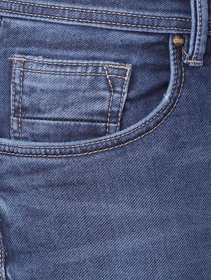 blue cotton blend washed jeans - 15728249 - Standard Image - 5