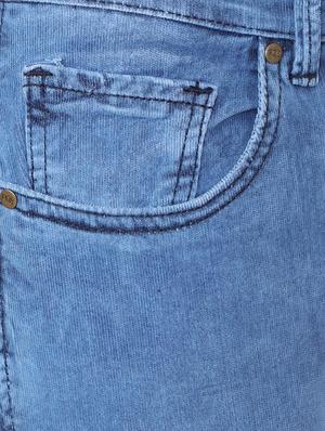 blue cotton blend washed jeans - 15728253 - Standard Image - 5