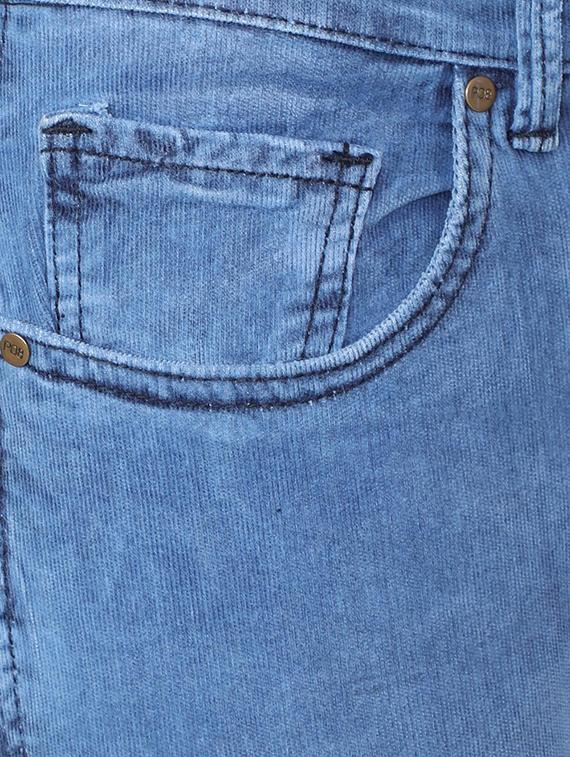 blue cotton blend washed jeans - 15728253 - Zoom Image - 5