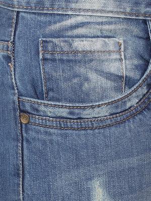 blue cotton ripped jeans - 15728254 - Standard Image - 5