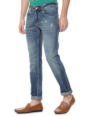 blue cotton ripped jeans - 15728257 - Standard Image - 2