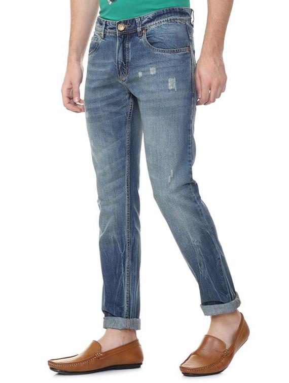 blue cotton ripped jeans - 15728257 - Zoom Image - 2