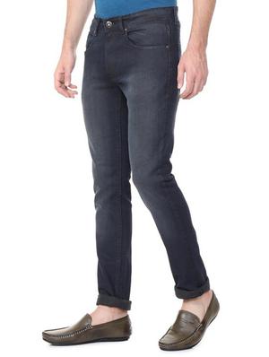 grey cotton blend washed jeans - 15728259 - Standard Image - 2