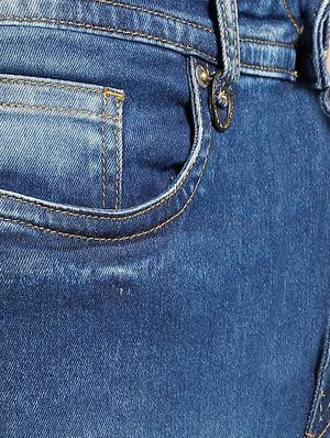 blue cotton blend washed jeans - 15728263 - Standard Image - 5