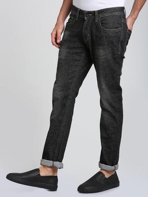 grey cotton blend washed jeans - 15728272 - Standard Image - 2