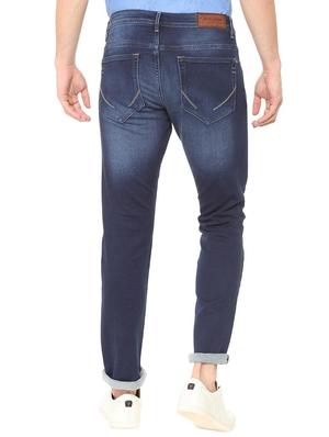 blue cotton blend washed jeans - 15728283 - Standard Image - 2