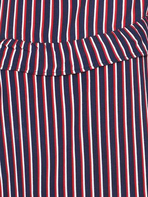 ruffled detail striped top - 15728393 - Standard Image - 5