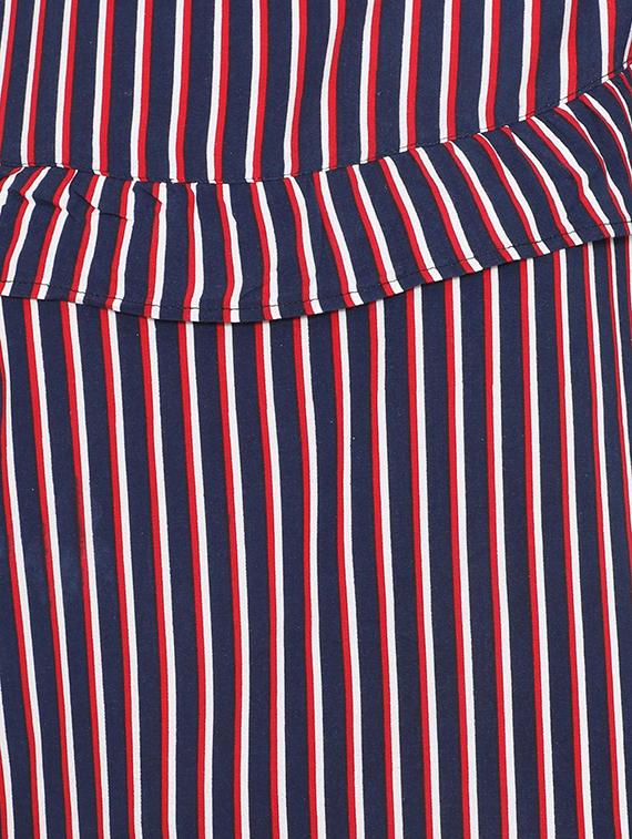 ruffled detail striped top - 15728393 - Zoom Image - 5