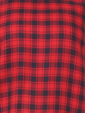 round neck checkered top - 15728395 - Standard Image - 5