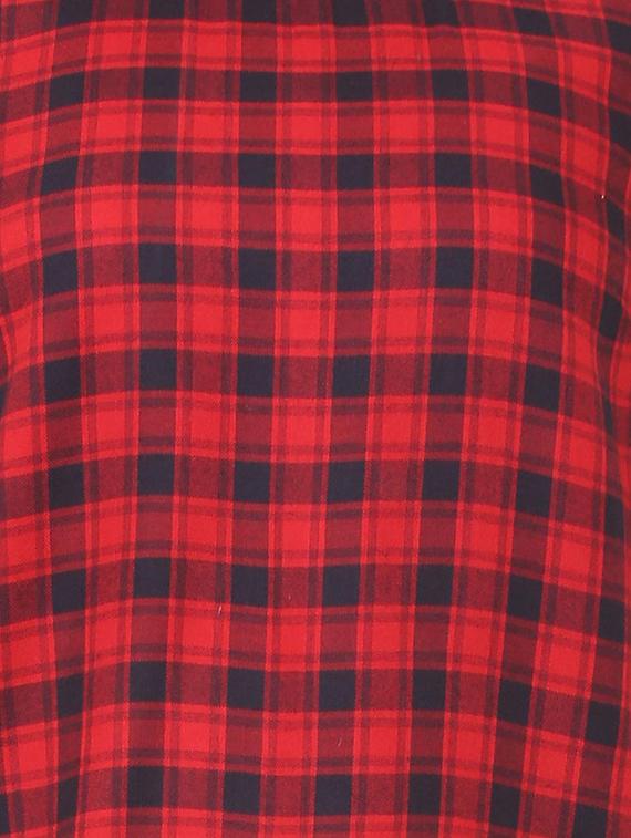 round neck checkered top - 15728395 - Zoom Image - 5