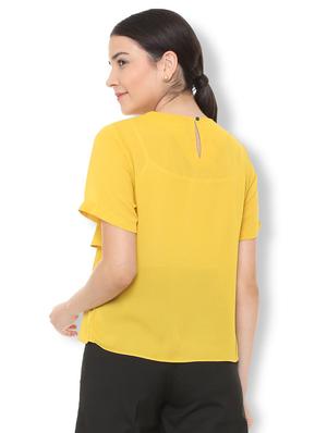keyhole back asymmetric overlay top - 15728422 - Standard Image - 2