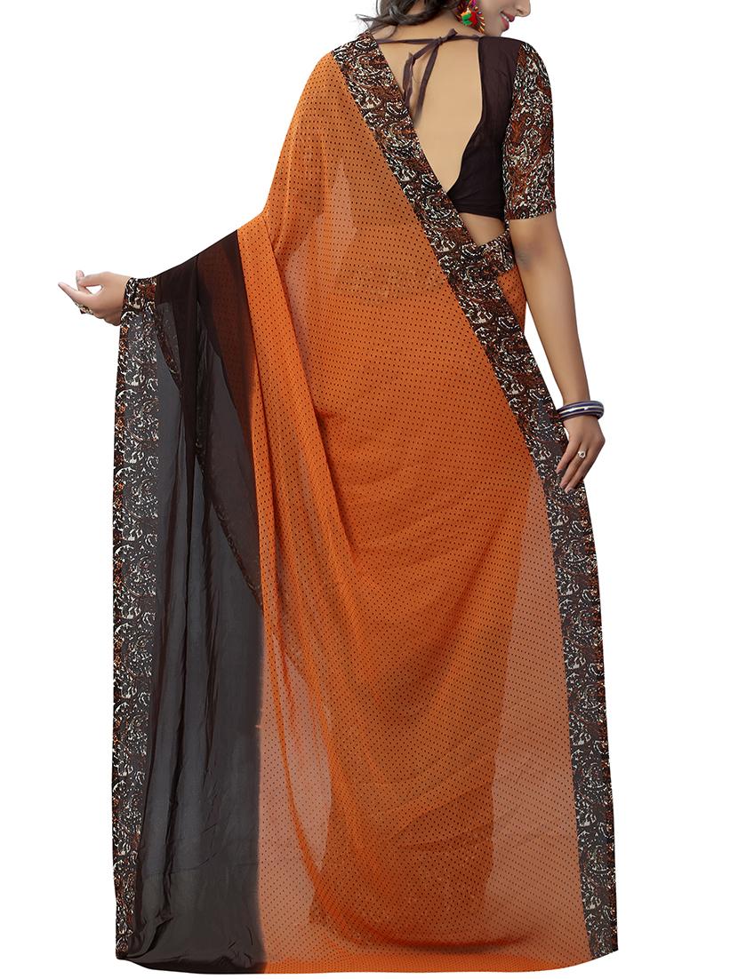 paisley half & half saree with blouse - 15728462 - Zoom Image - 2
