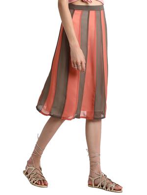 paneled a-line skirt - 15728477 - Standard Image - 2