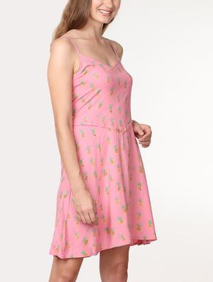 smocked back quirky print a-line dress - 15728577 - Standard Image - 2