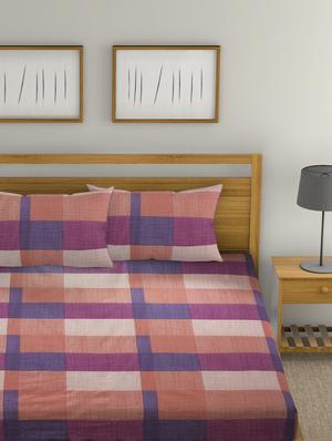 Cotton Double Bedsheet with 2 Pillow Covers - 15728926 - Standard Image - 2