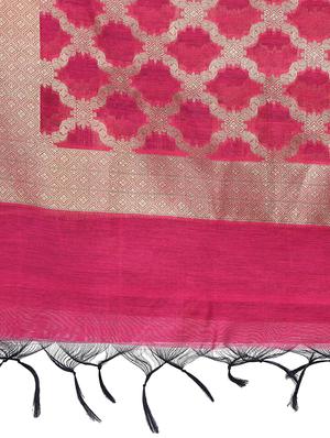 Zari self-design banarasi dupatta - 15729169 - Standard Image - 2
