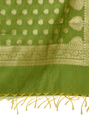 banarasi dupatta with fringes - 15729174 - Standard Image - 2