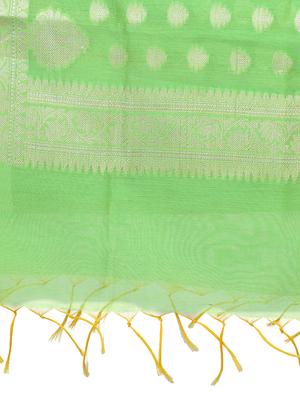 banarasi dupatta with fringes - 15729175 - Standard Image - 2