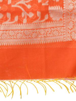 banarasi dupatta with fringes - 15729179 - Standard Image - 2