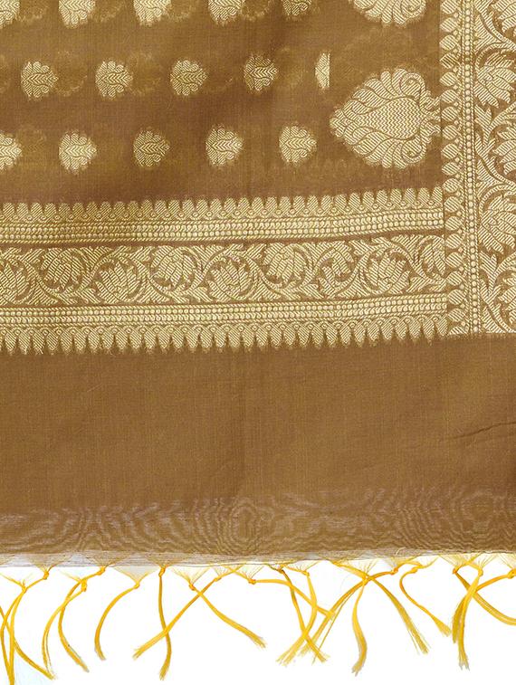 banarasi dupatta with fringes - 15729195 - Zoom Image - 2