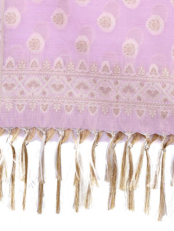 banarasi dupatta with fringes - 15729213 - Zoom Image - 2