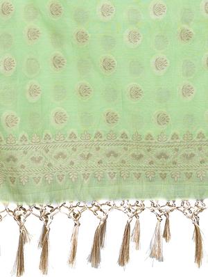 banarasi dupatta with fringes - 15729216 - Standard Image - 2