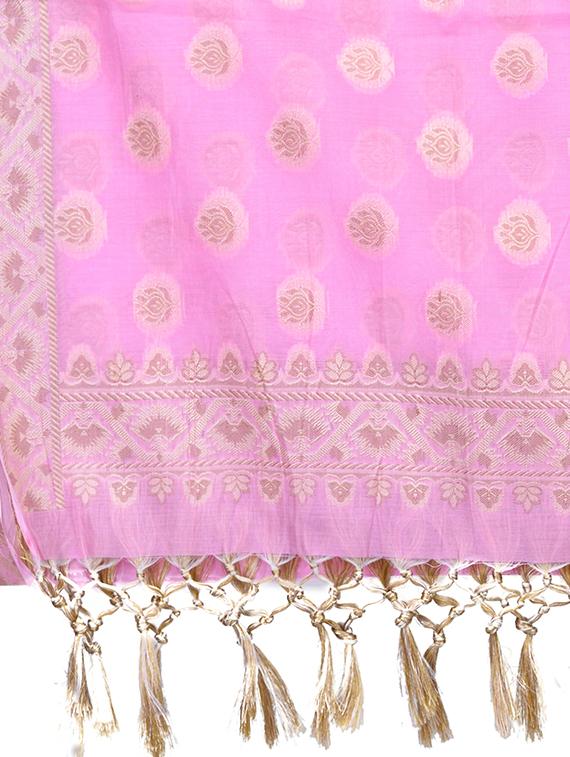 banarasi dupatta with fringes - 15729217 - Zoom Image - 2