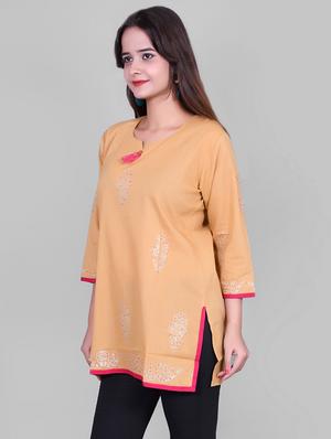 Printed straight kurti - 15729332 - Standard Image - 2