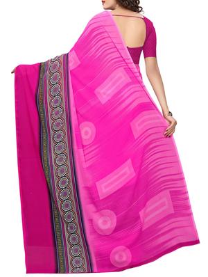 geometrical printed saree with blouse - 15729574 - Standard Image - 2