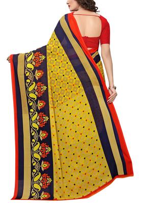 geometrical printed saree with blouse - 15729575 - Standard Image - 2