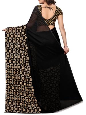 floral printed saree with blouse - 15729581 - Standard Image - 2