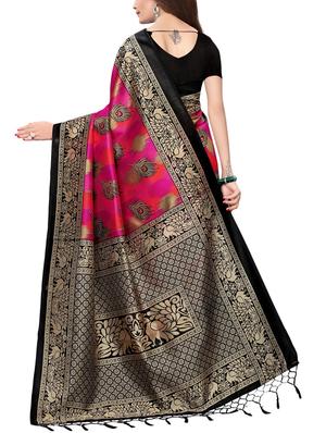 conversational printed saree with blouse - 15729597 - Standard Image - 2