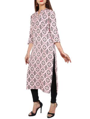 Printed straight kurta - 15729637 - Standard Image - 2