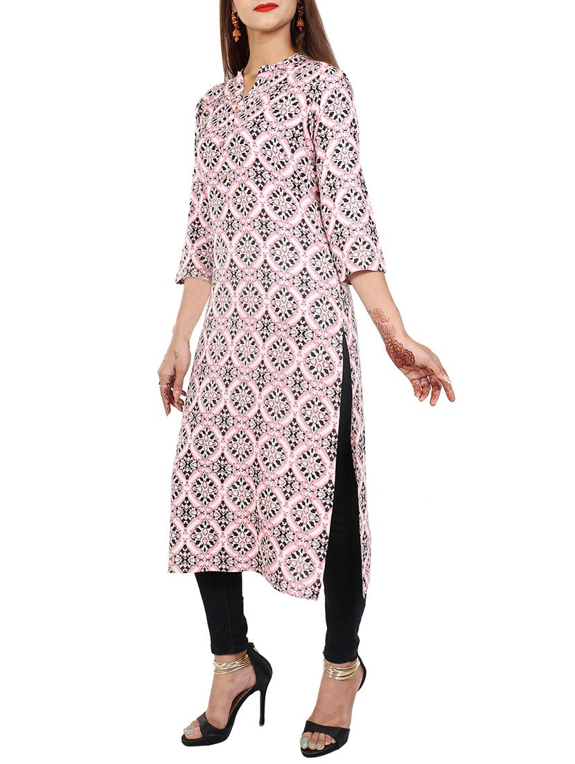Printed straight kurta - 15729637 - Zoom Image - 2