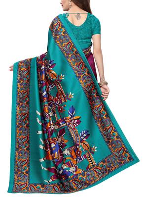 kalamkari printed saree with blouse - 15729656 - Standard Image - 2