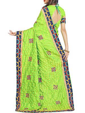 geometrical resham embroidered saree with blouse - 15729714 - Standard Image - 2