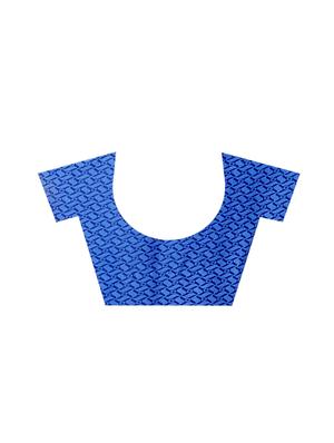 navy blue tie & dye saree with blouse - 15729733 - Standard Image - 2