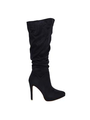 navy knee length boots - 15729811 - Standard Image - 2