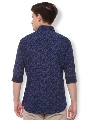 blue cotton casual shirt - 15729833 - Standard Image - 2