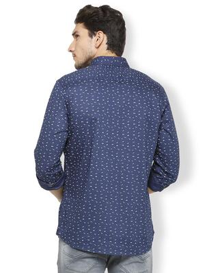 blue cotton casual shirt - 15729842 - Standard Image - 2