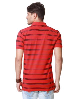 red cotton polo t-shirt - 15729901 - Standard Image - 2