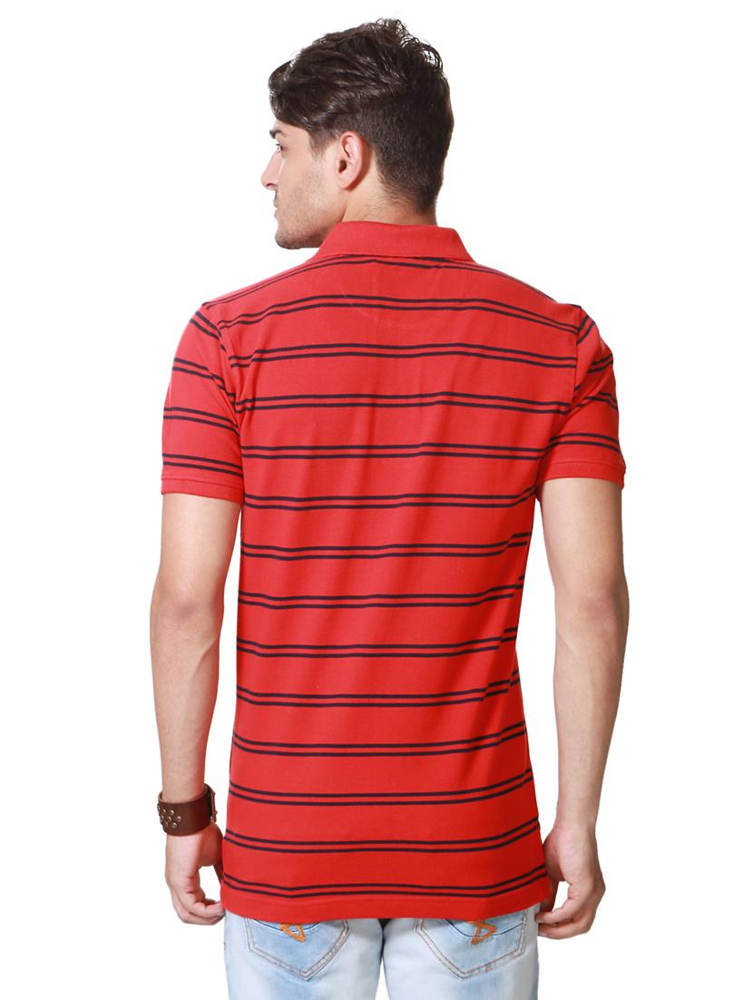 red cotton polo t-shirt - 15729901 - Zoom Image - 2